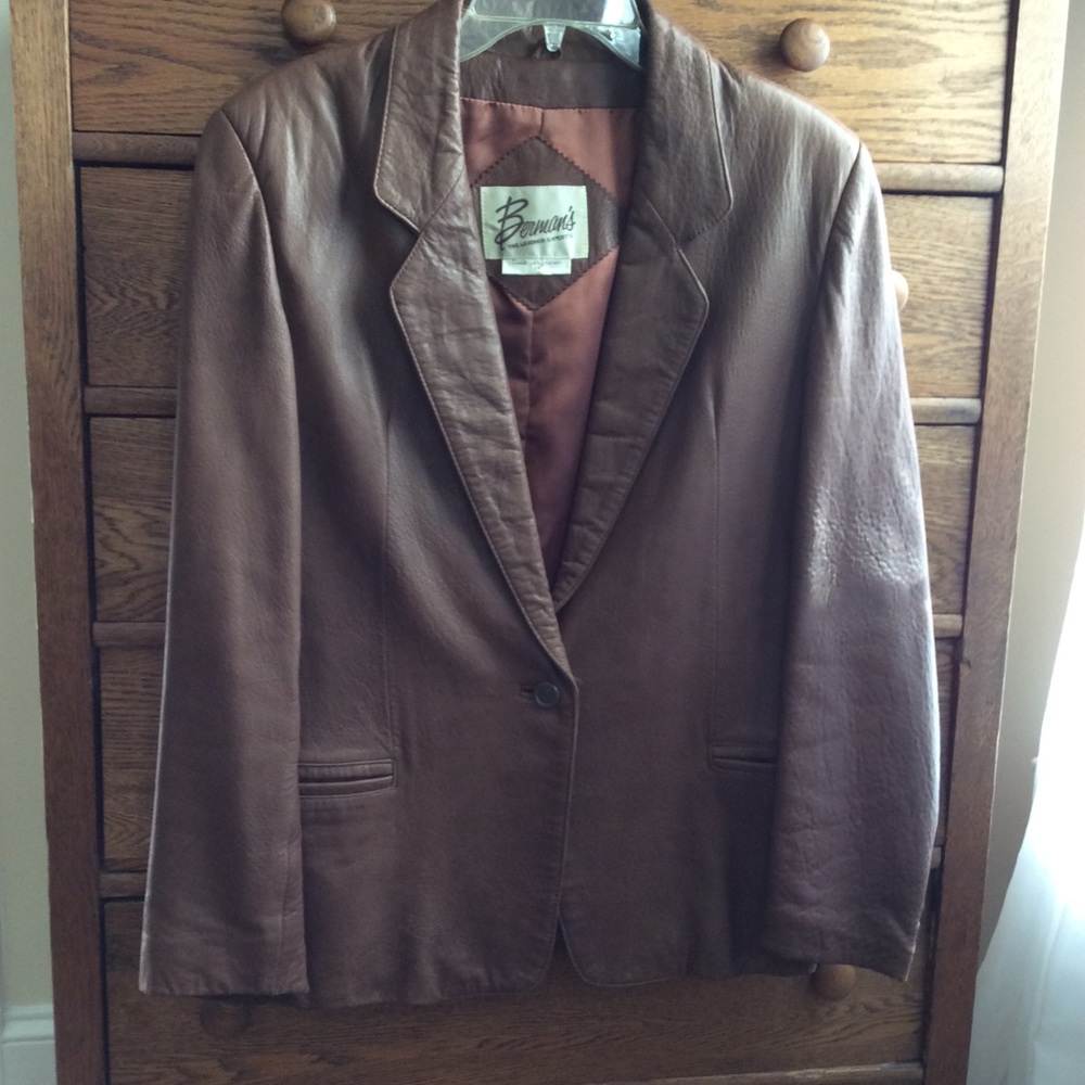 Leather blazer Berman’s